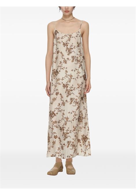 anaya dress woman white and brown UMA WANG | UW5084UW016